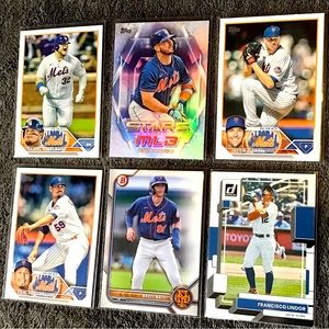 Topps 2023 Series I-Mets-Alsonso-Vogelbach-Lindor-Brett Baty-Carrasco-Ja…